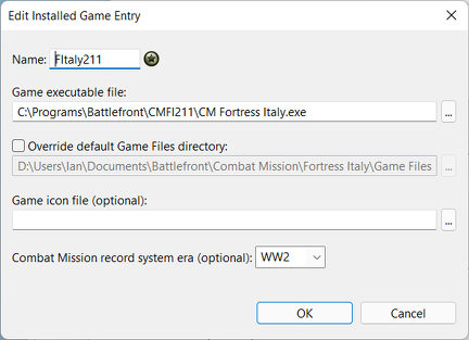 Example of an installed game definition
